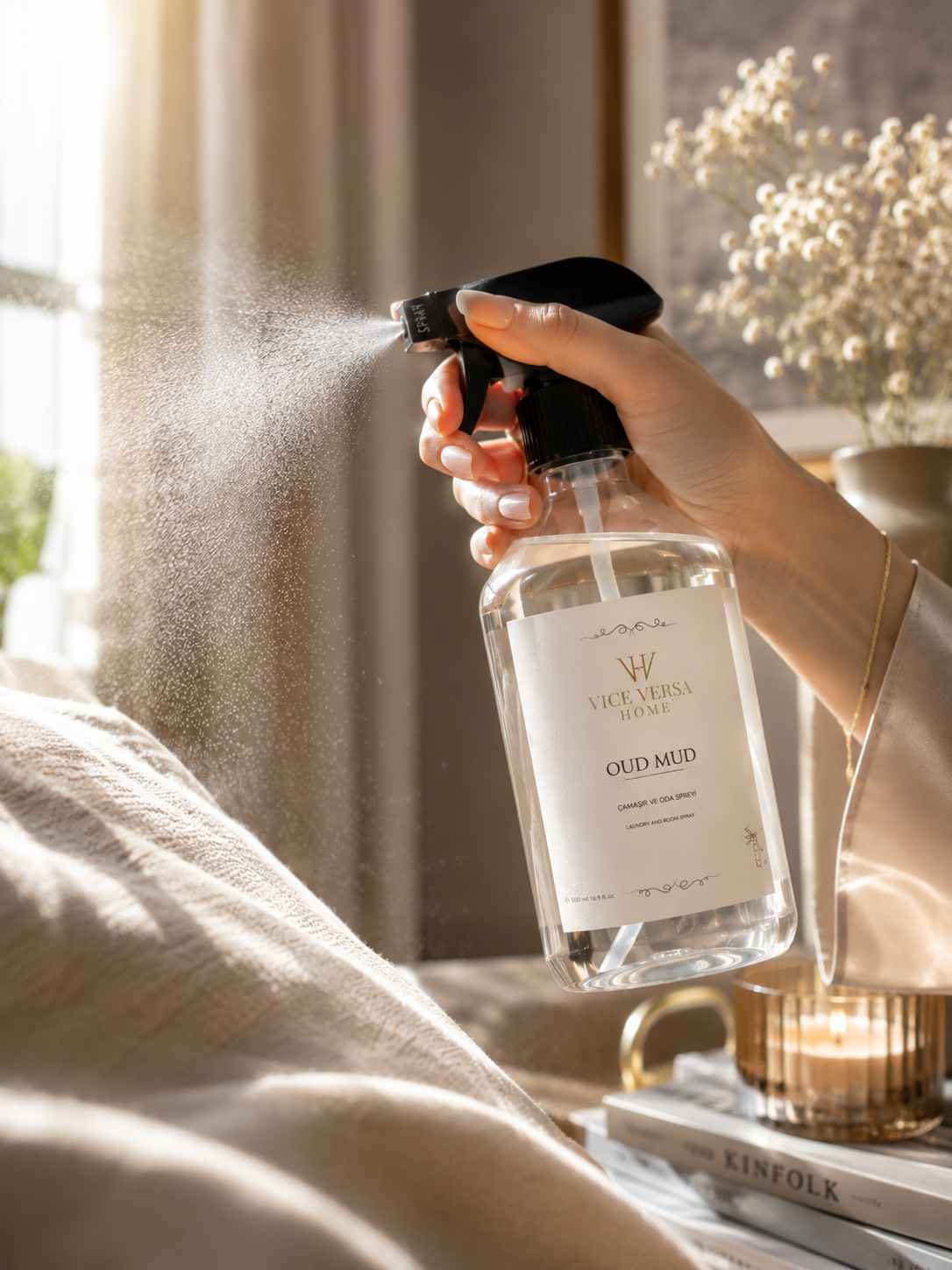 Sprey Oda ve Çamaşır Kokusu - OUD MUD (500 ml)