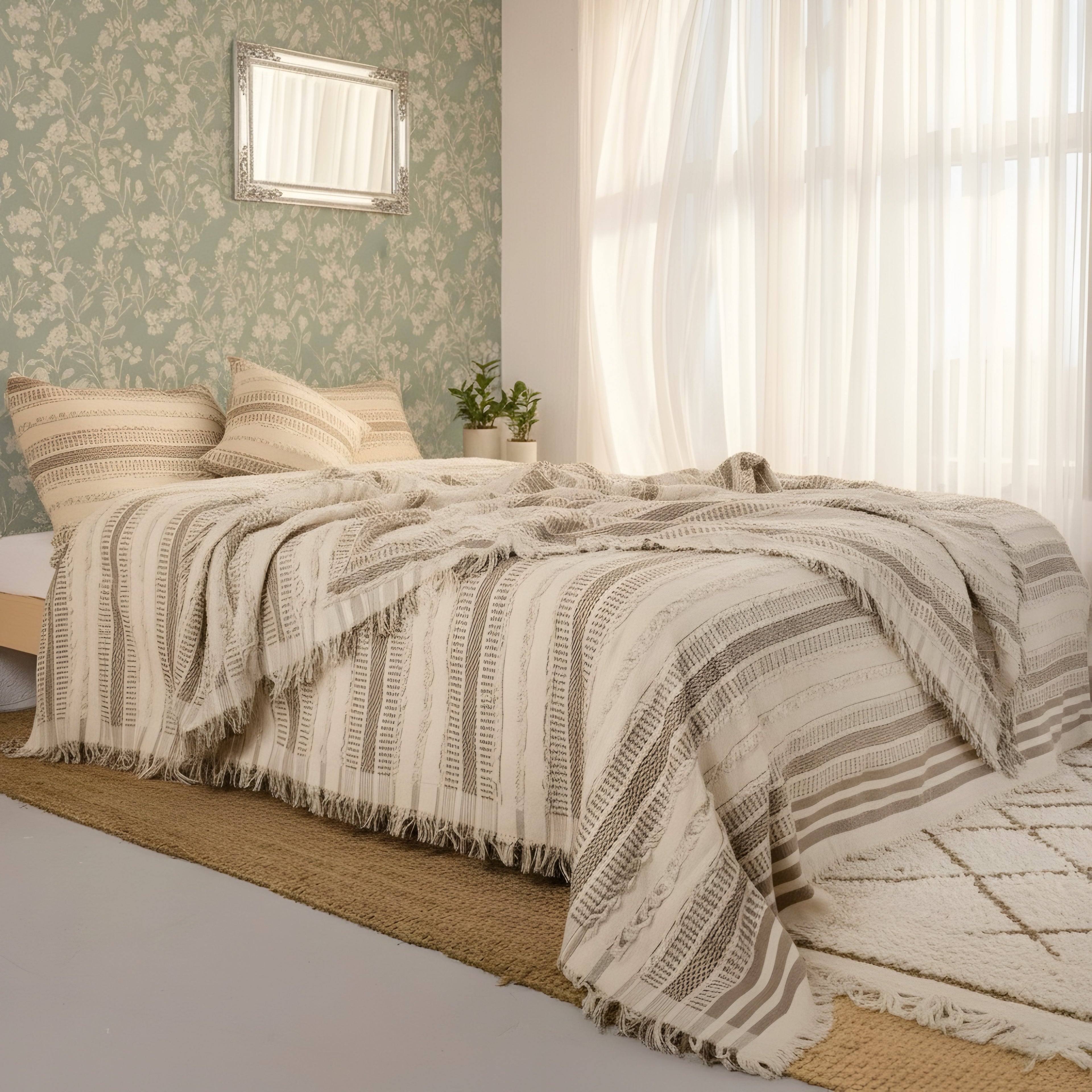 Saçaklı Bohem Pike Takımı