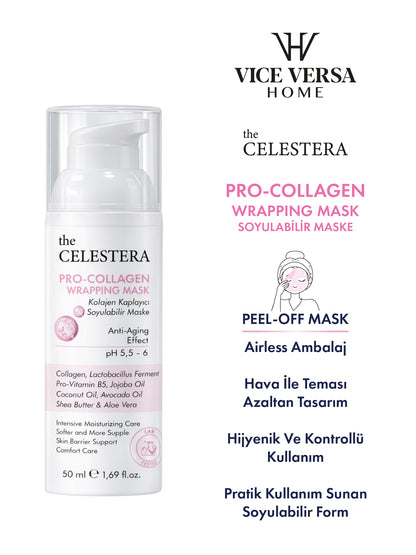 The Celestera Pro-Collagen Wrapping Mask 50 ml (Kolajen Kaplayıcı Soyulabilir Maske)