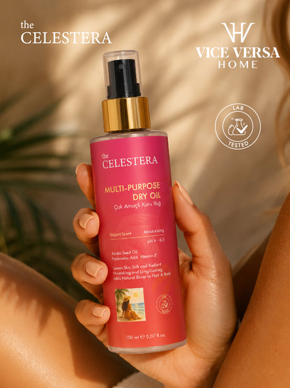 The Celestera Çok Amaçlı Kuru Yağı 150 ml (Jojoba Yağı, Hyalüronik Asit &amp; E Vitamini)