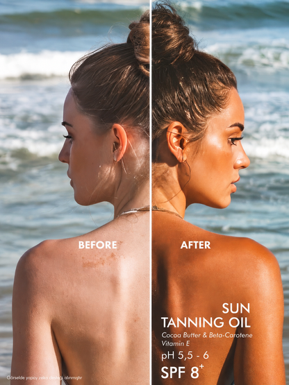 The Celestera Bronzlaştırıcı Güneş Yağı SPF 8+ 150 ml (Kakao Yağı &amp; Beta-Karoten)