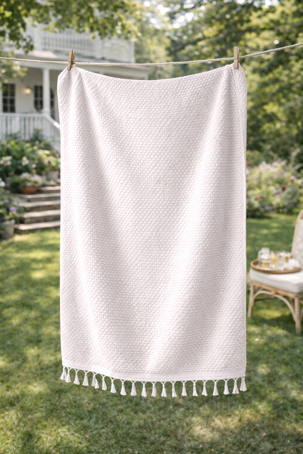 Kara Tezgâh El Dokuma Bubble Banyo Havlusu