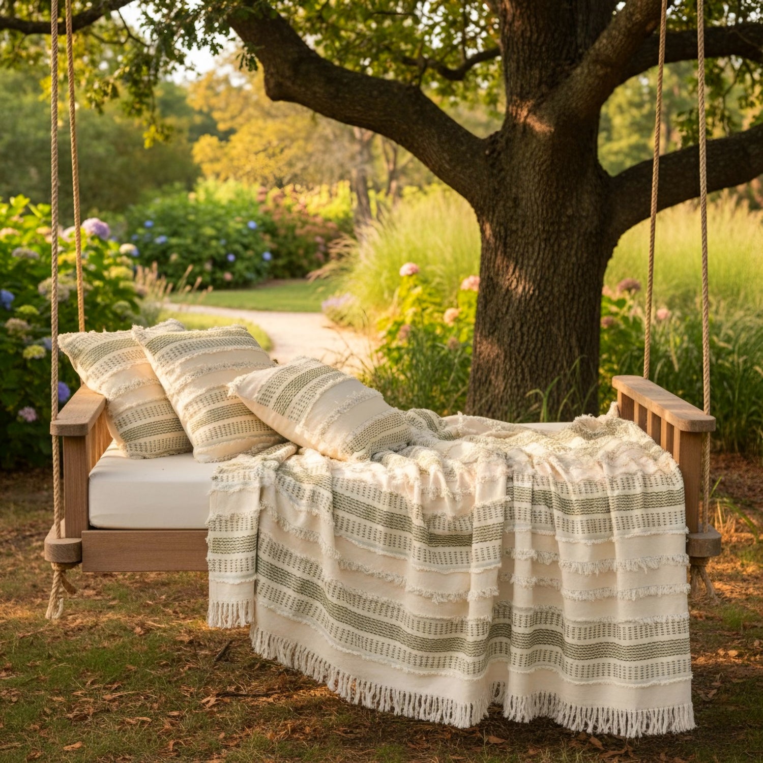 Saçaklı Bohem Pike Takımı