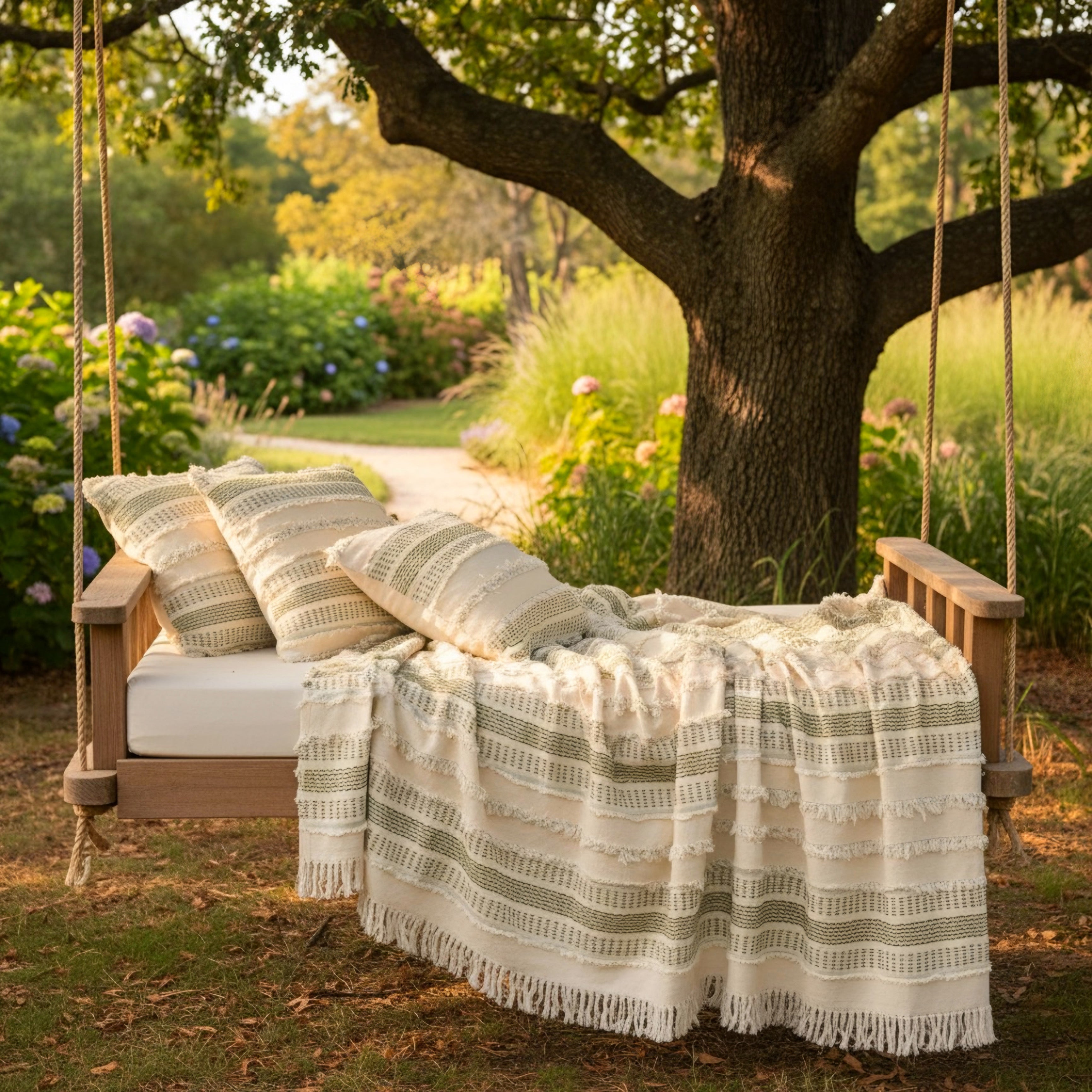 Saçaklı Bohem Pike Takımı