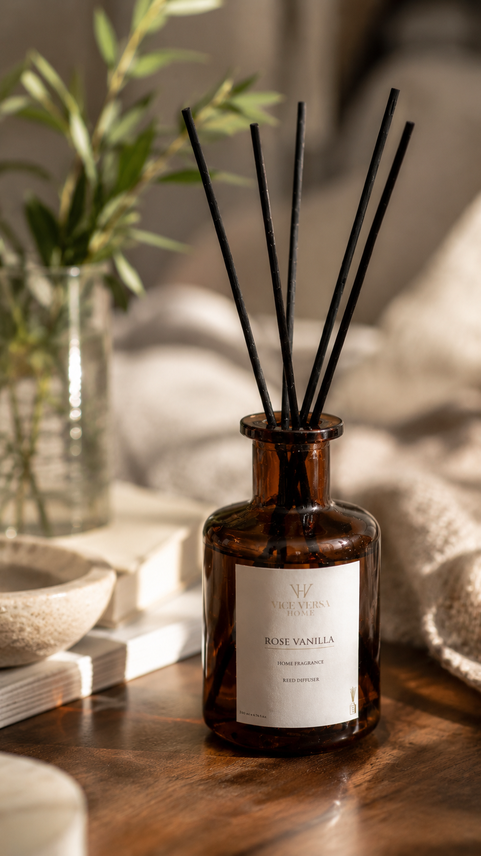 Çubuklu Oda Kokusu - ROSE VANILLA  (200 ml)