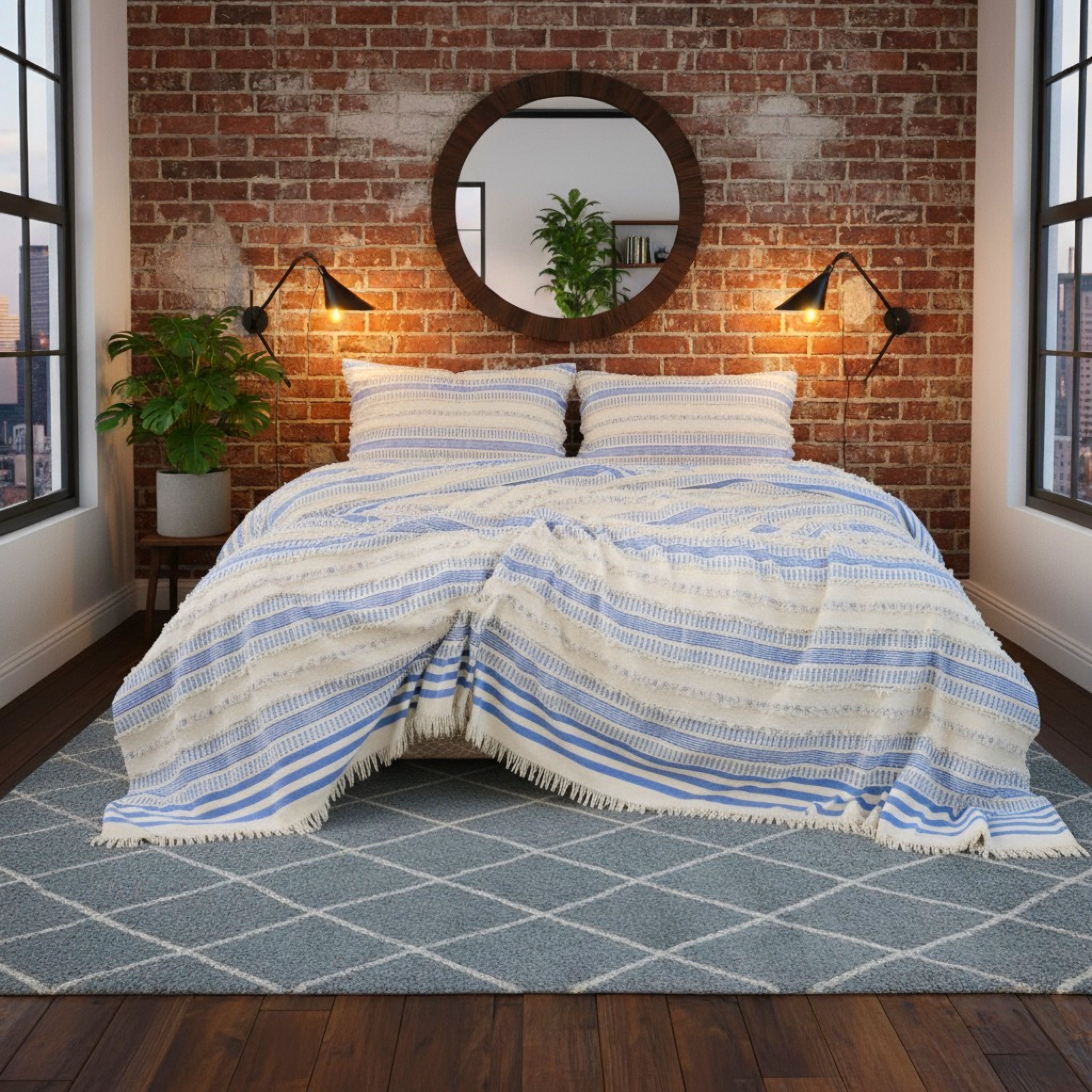 Saçaklı Bohem Pike Takımı