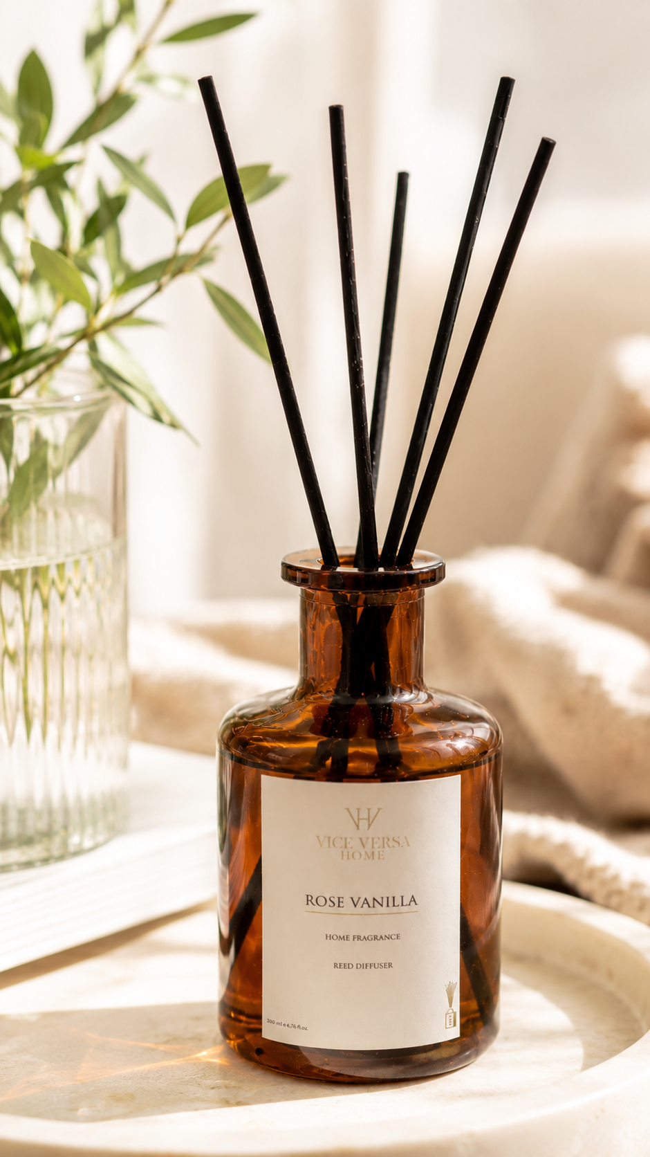 Çubuklu Oda Kokusu - ROSE VANILLA  (200 ml)