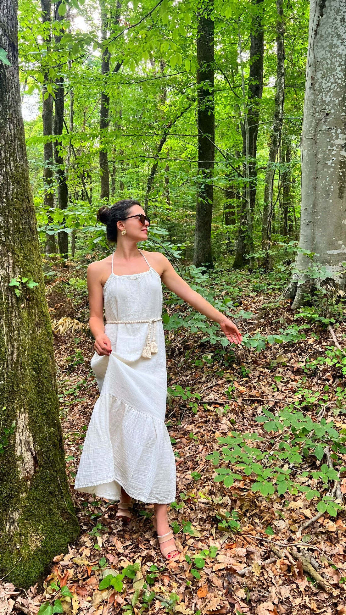 Askılı Müslin Elbise