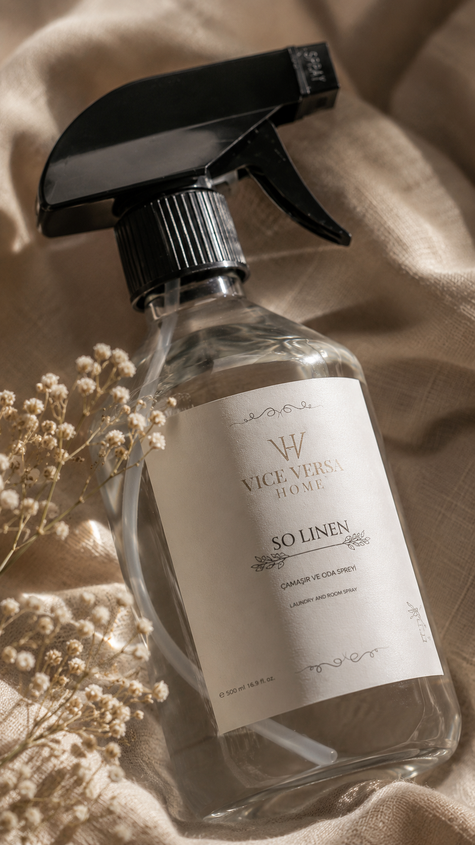 Sprey Oda ve Çamaşır Kokusu - SO LINEN (500 ml)