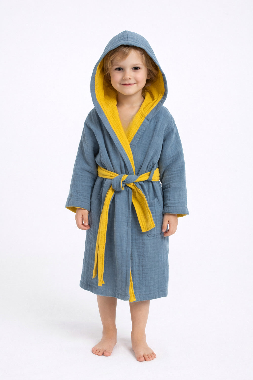 Çift Taraflı Premium Çocuk Bornozu