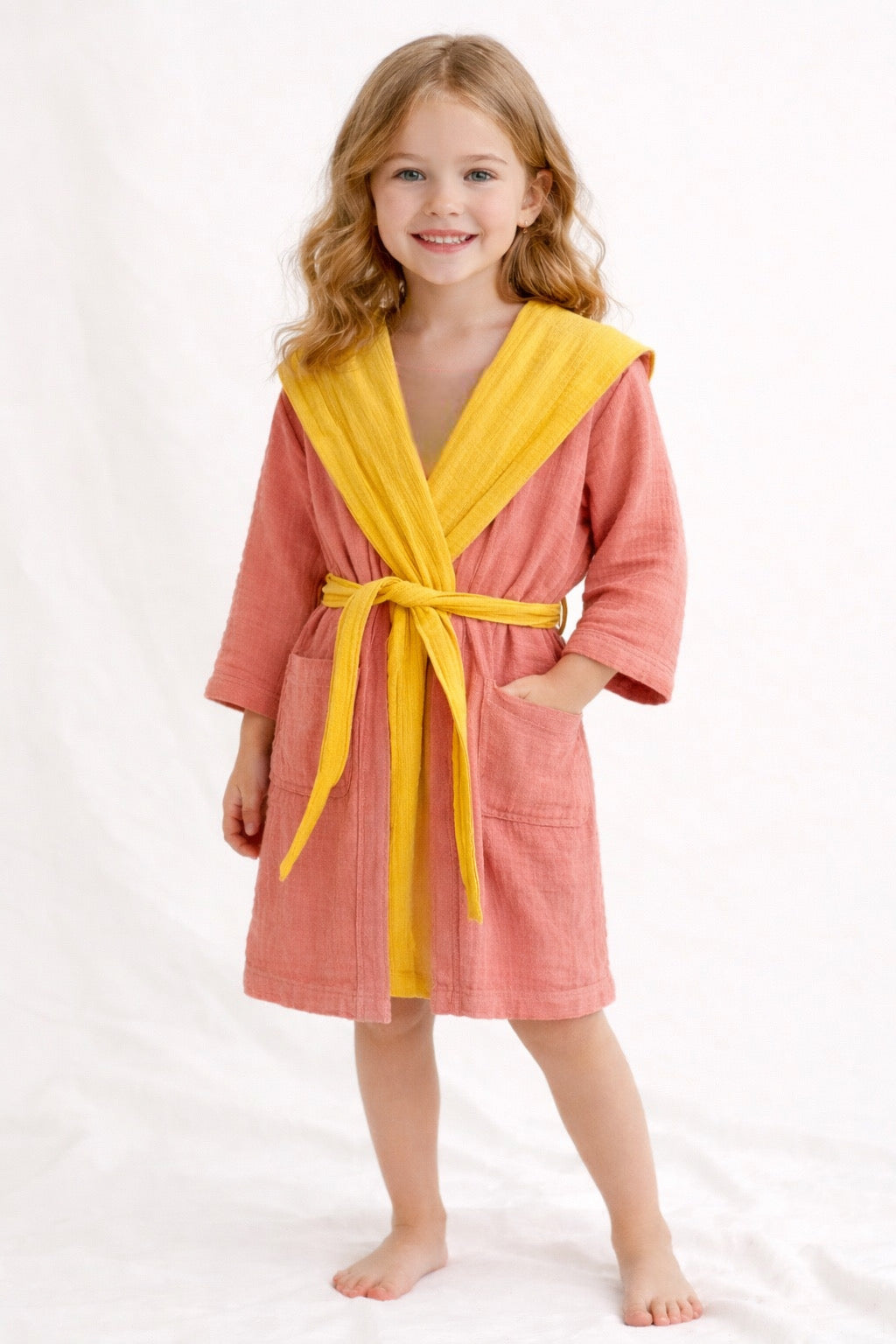 Çift Taraflı Premium Çocuk Bornozu