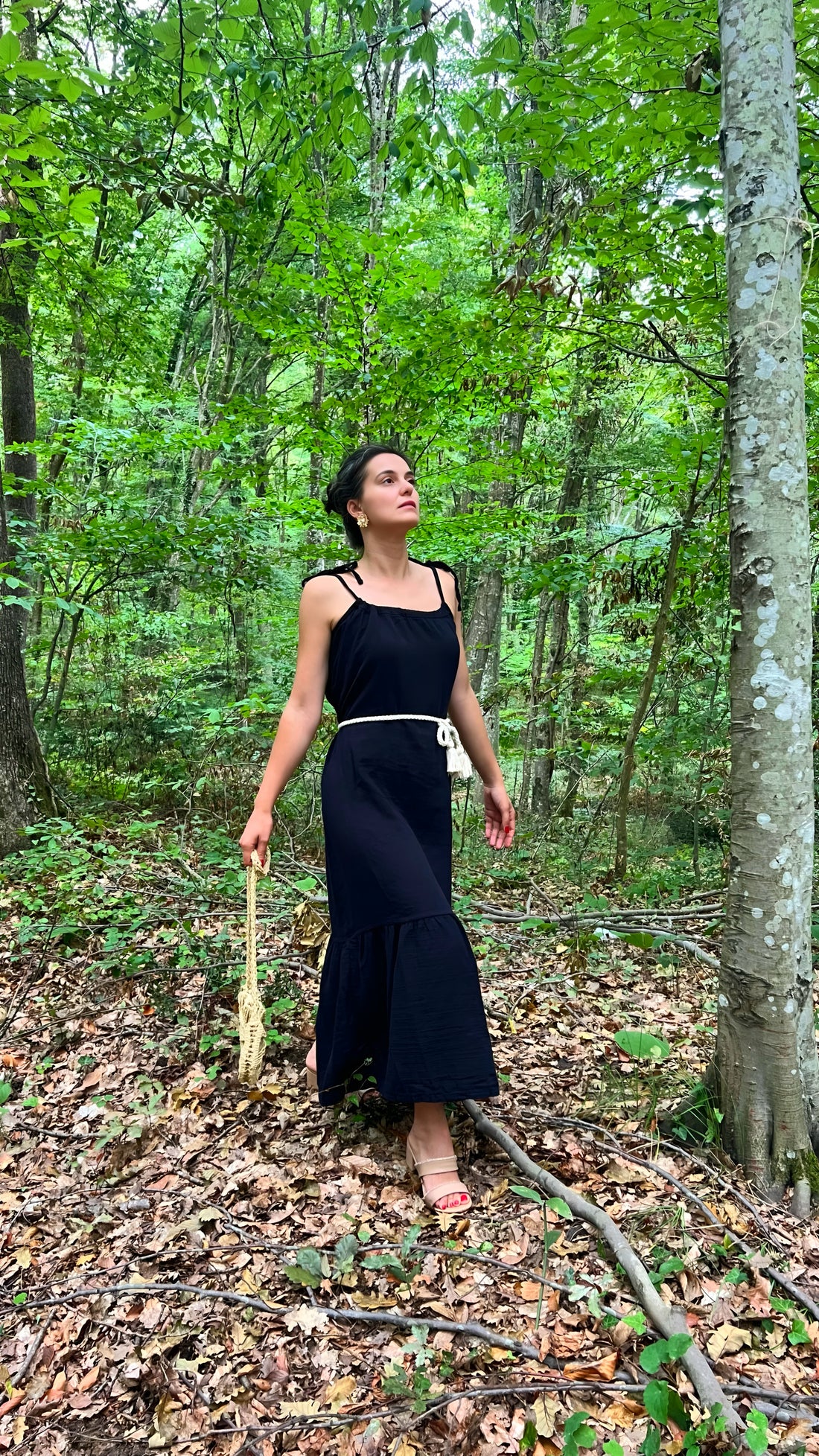 Askılı Müslin Elbise