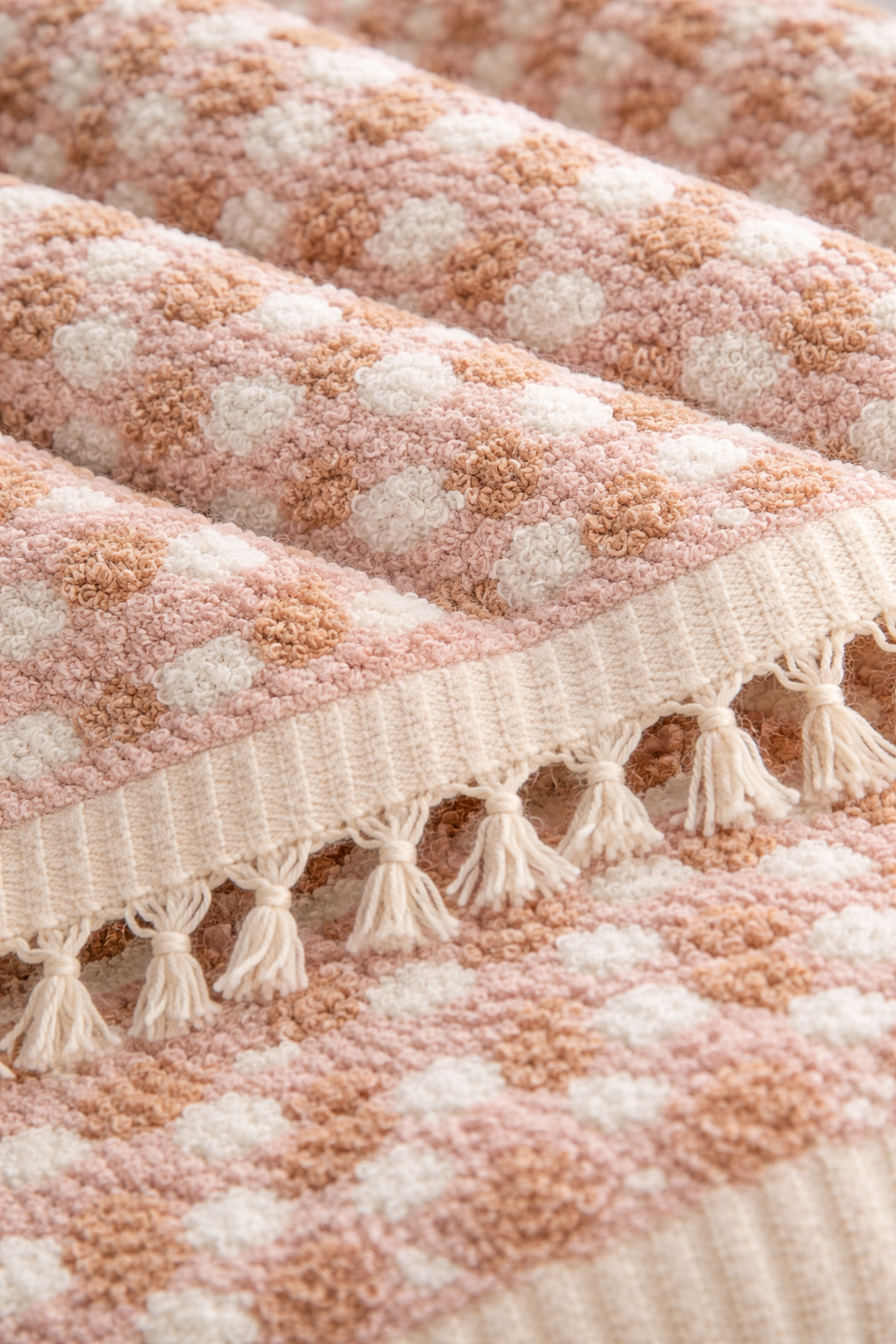 Kara Tezgâh El Dokuma Bubble Banyo Havlusu